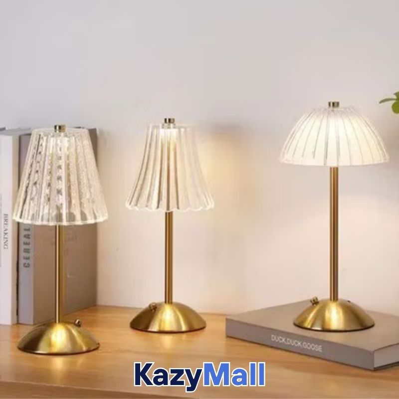 3 مصابيح كريستالية راقية مع إضاءة فاخرة