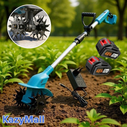 محراث كهربائي لاسلكي قوي ببطاريتان 48 فولت