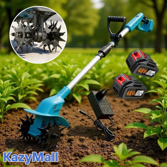 محراث كهربائي لاسلكي قوي ببطاريتان 48 فولت