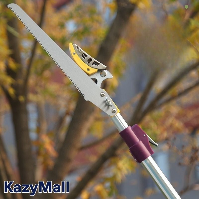 مقص تقليم الأشجار قابل للتمديد مع منشار مدمج