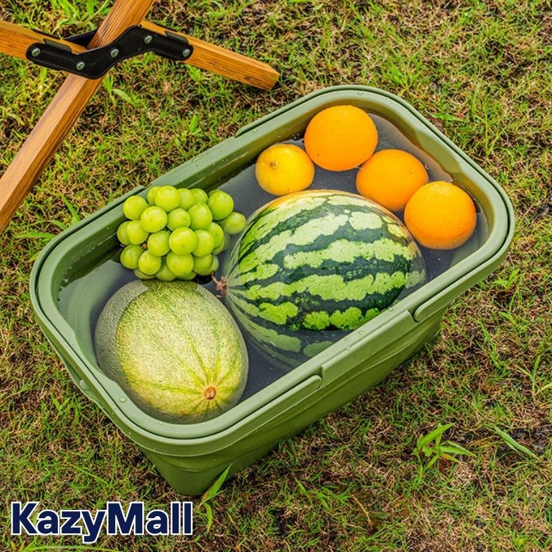 سلة تخزين متعددة الاستخدامات قابلة للطي للتخييم والنزهات