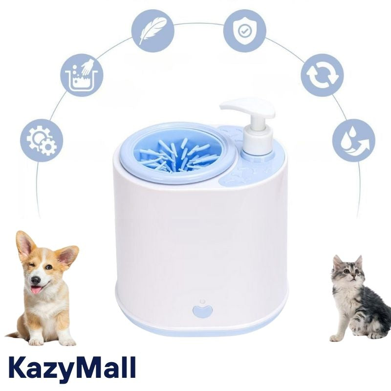 آلة تنظيف أقدام الكلاب والقطط الأوتوماتيكية لتنظيف آمن وسهل