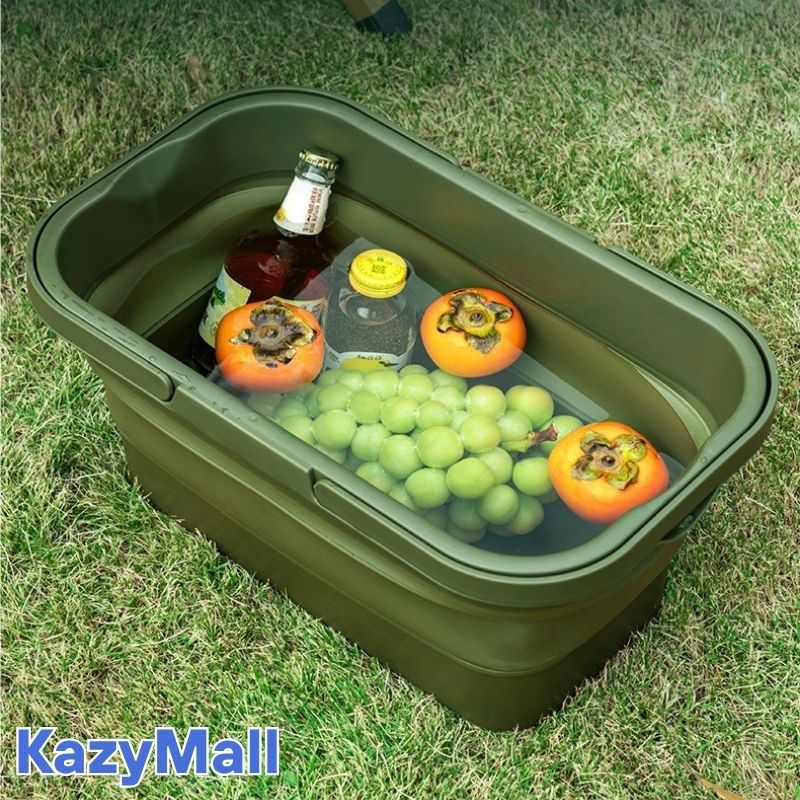 سلة تخزين متعددة الاستخدامات قابلة للطي للتخييم والنزهات