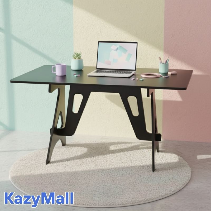 مكتب عملي بتصميم عصري تركيب سريع بدون أدوات