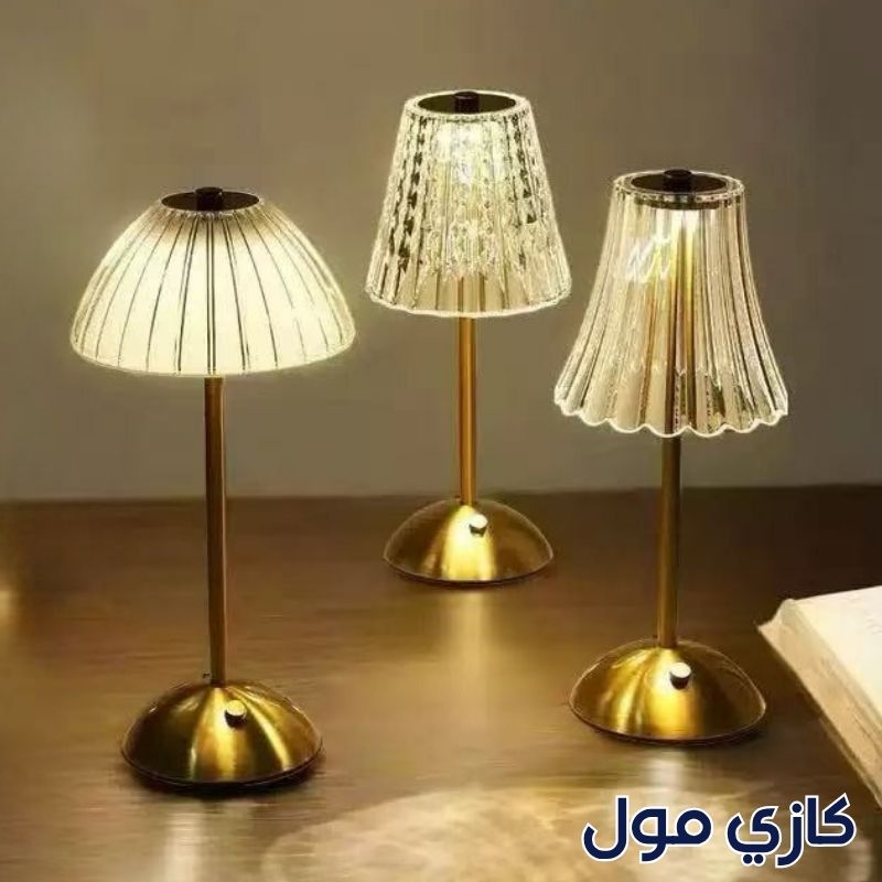 3 مصابيح كريستالية راقية مع إضاءة فاخرة