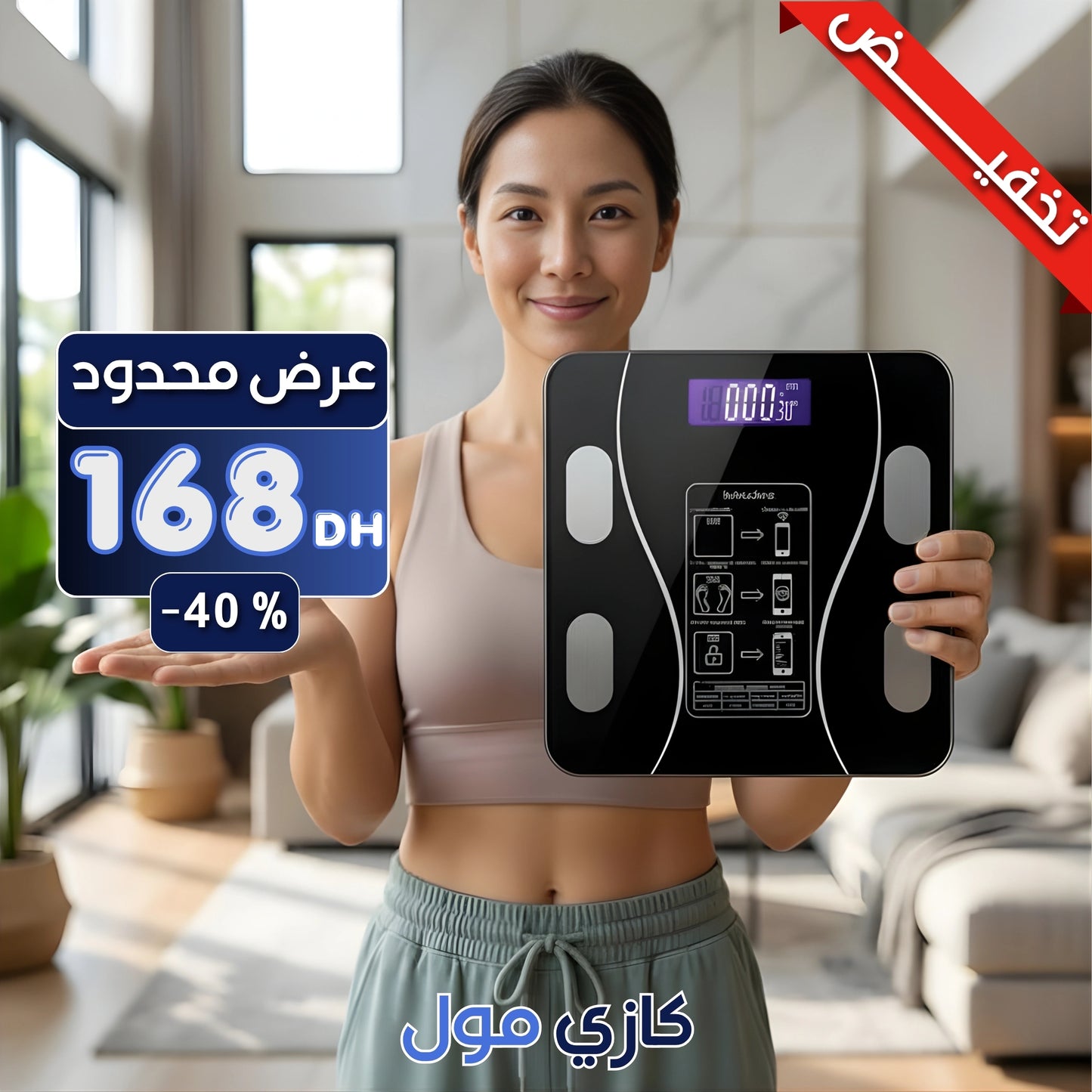 ميزان ذكي لتتبع مؤشرات الجسم | الجودة الأولى